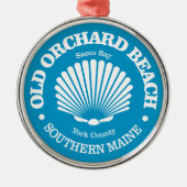 Old Orchard Beach (Muschel) Ornament Aus Metall (Vorne)