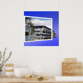 Old Paddle Steamer Popout Art, Poster (Küche)