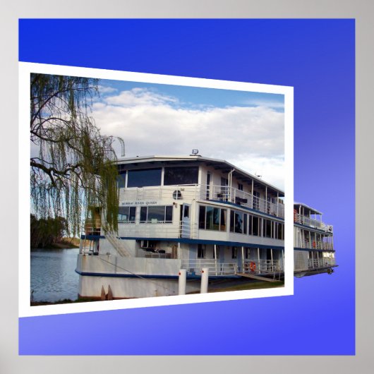 Old Paddle Steamer Popout Art, Poster (Vorne)