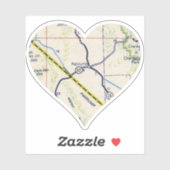 Old Pahrump NV Map Aufkleber (Blatt)