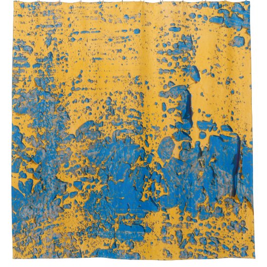 Old painted wall - texture, background. abstract, duschvorhang (Vorderseite)