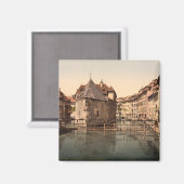 Old Palace and Canal, Annecy, Frankreich Magnet (Vorderseite/Rückseite)