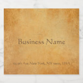 Old Paper Look Elegank Drink Nostalgische Vorlage Bierflaschenetikett (Einzelnes Label)