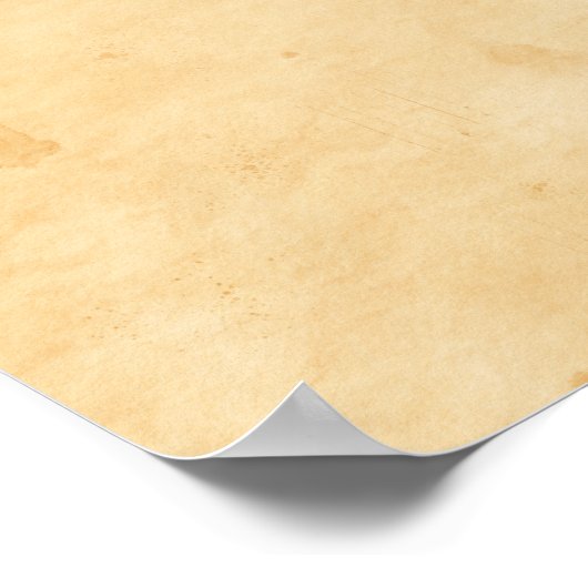 Old Parchment Background Stained Mottled Look Poster (Ecke)