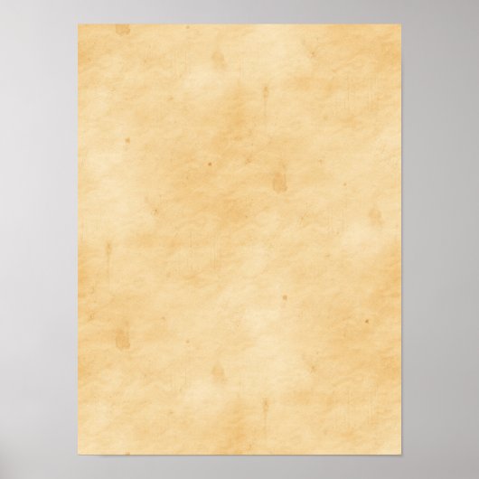 Old Parchment Background Stained Mottled Look Poster (Vorne)