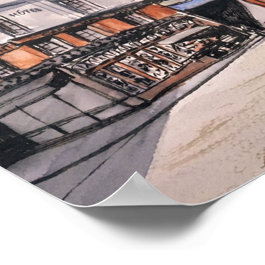 Old Paris Frankreich - Poster (Ecke)