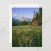 Old Park Service Kabine im Cut Bank Valley Postkarte (Vorne/Hinten)