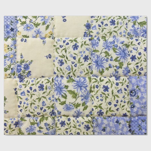 Old Patchwork Quilt Geschenkpapier (Flach)