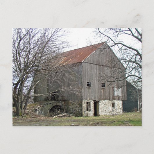 Old Pennsylvania Bank Barn Postkarte (Vorderseite)
