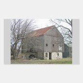 Old Pennsylvania Bank Barn Rechteckiger Aufkleber (Vorderseite)