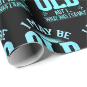 Old People Joke Men Geschenkpapier (Rolleneckpunkt)