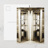 Old Phone Booths Fotograph Postkarte (Vorne/Hinten)
