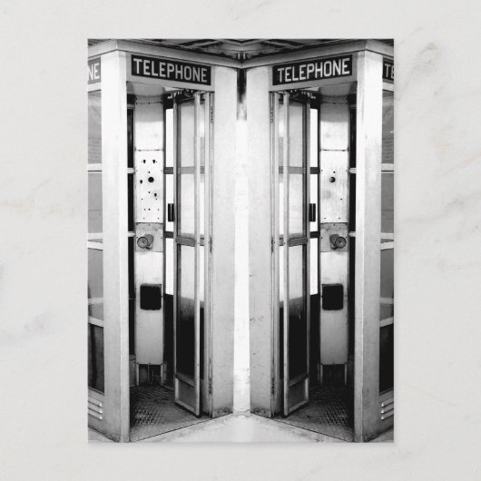 Old Phone Booths Fotograph Postkarte (Vorderseite)
