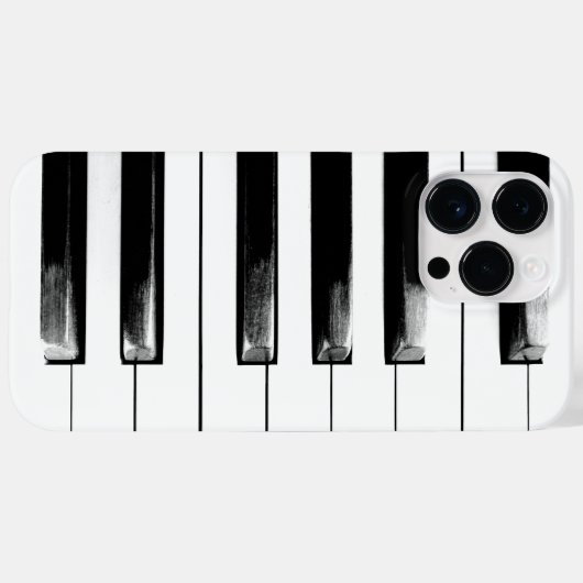 Old Piano Keys Funny Cool Case-Mate iPhone Hülle (Rückseite (Horizontal))