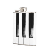 Old Piano Keys Funny Cool Flachmann (Links)