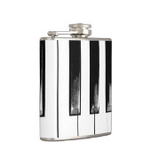 Old Piano Keys Funny Cool Flachmann (Rechts)