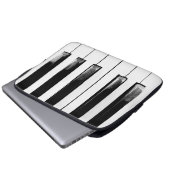 Old Piano Keys Funny Cool Laptopschutzhülle (Vorne Knopf)