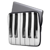 Old Piano Keys Funny Cool Laptopschutzhülle (Vorderseite Links)