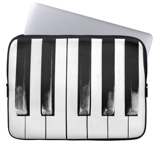 Old Piano Keys Funny Cool Laptopschutzhülle (Vorderseite)