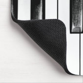 Old Piano Keys Funny Cool Mousepad (Ecke)