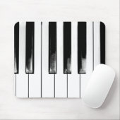 Old Piano Keys Funny Cool Mousepad (Mit Mouse)