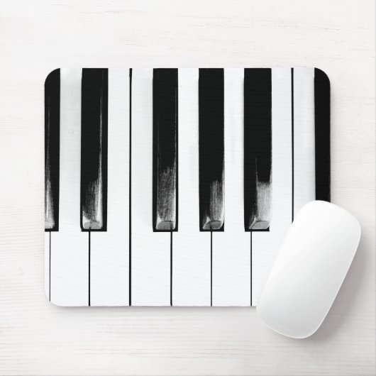 Old Piano Keys Funny Cool Mousepad (Mit Mouse)