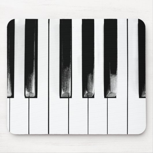 Old Piano Keys Funny Cool Mousepad (Vorne)