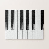 Old Piano Keys Funny Cool Puzzle (Horizontal)