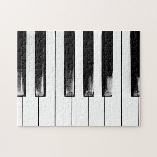 Old Piano Keys Funny Cool Puzzle (Horizontal)