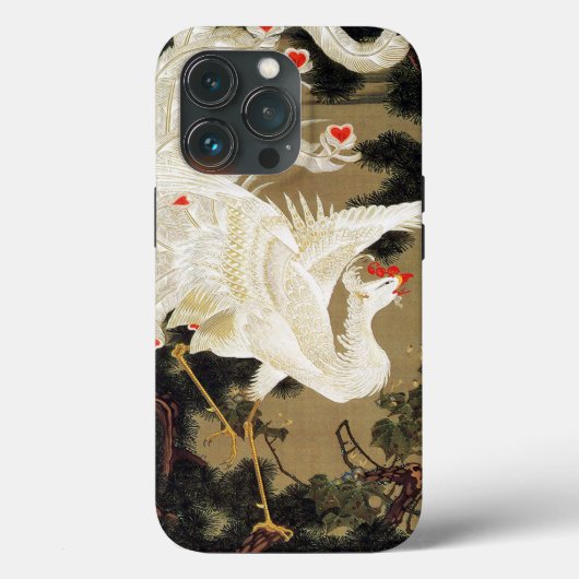 Old Pine Tree und White Phoenix von Ito Jakuchu Case-Mate iPhone Hülle (Rückseite)