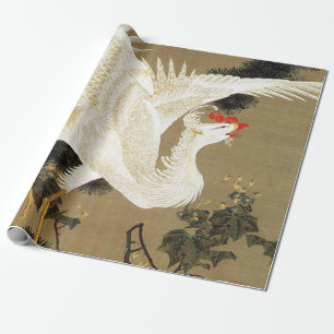 Old Pine Tree und White Phoenix von Ito Jakuchu Geschenkpapier