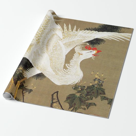 Old Pine Tree und White Phoenix von Ito Jakuchu Geschenkpapier (Ungerollt)