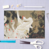 Old Pine Tree und White Phoenix von Ito Jakuchu Seidenpapier (Handwerk)