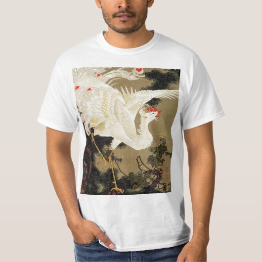 Old Pine Tree und White Phoenix von Ito Jakuchu T-Shirt (Vorderseite)