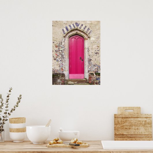 Old Pink Door Poster (Küche)