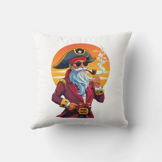 Old pirate captain kissen (Rückseite)