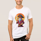 Old pirate captain Tri-Blend shirt (Vorderseite)