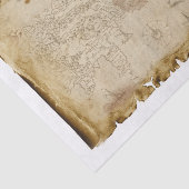 Old Pirate Map Schiff in Storm Decoupage Seidenpapier (Ausschnitt)