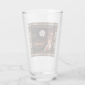Old Pirate Rum (Text anpassbar) Glas (Rückseite)