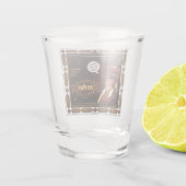 Old Pirate Rum (Text anpassbar) Schnapsglas (Rückseite)