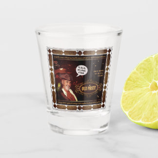 Old Pirate Rum (Text anpassbar) Schnapsglas