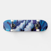 Old Pirate Sailship Docked Skateboard (Horizontal)
