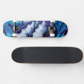 Old Pirate Sailship Docked Skateboard (Horizontal)