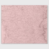 Old Plan Paris Mauve Lilac Blush Pink Royal Geschenkpapier (Flach)