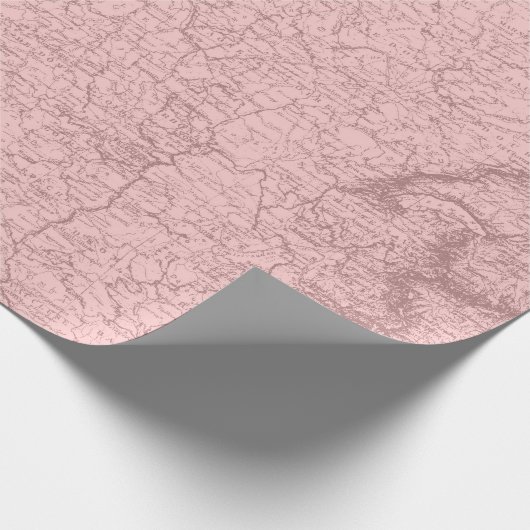 Old Plan Paris Mauve Lilac Blush Pink Royal Geschenkpapier (Ecke)