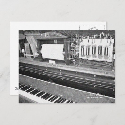 Old Player Piano Postkarte (Vorne/Hinten)