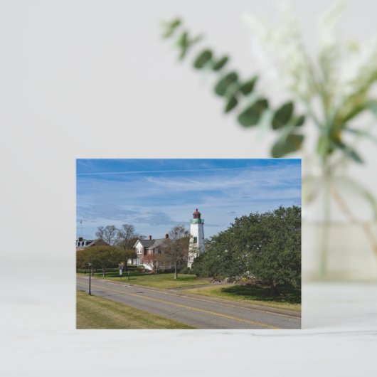 Old Point Comfort Lighthouse - Hampton, Virginia Postkarte (Stehend Vorderseite)