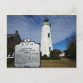 Old Point Comfort Lighthouse - Hampton, Virginia Postkarte (Vorderseite)