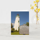 Old Point Comfort Lighthouse Karte (Gelbe Blume)