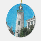 Old Point Comfort Lighthouse Keramikornament (Links)